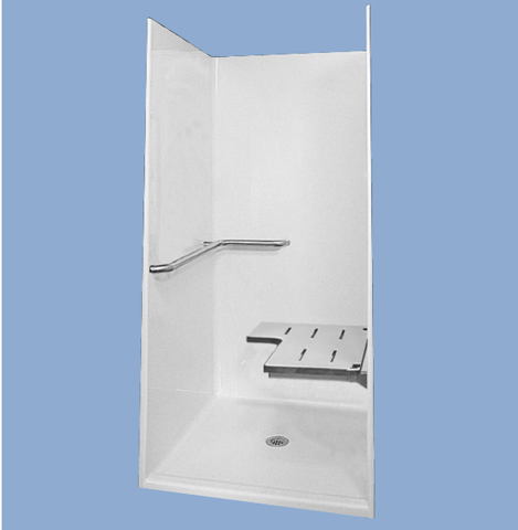 74838 Sam 48" One Piece Barrier Free Shower