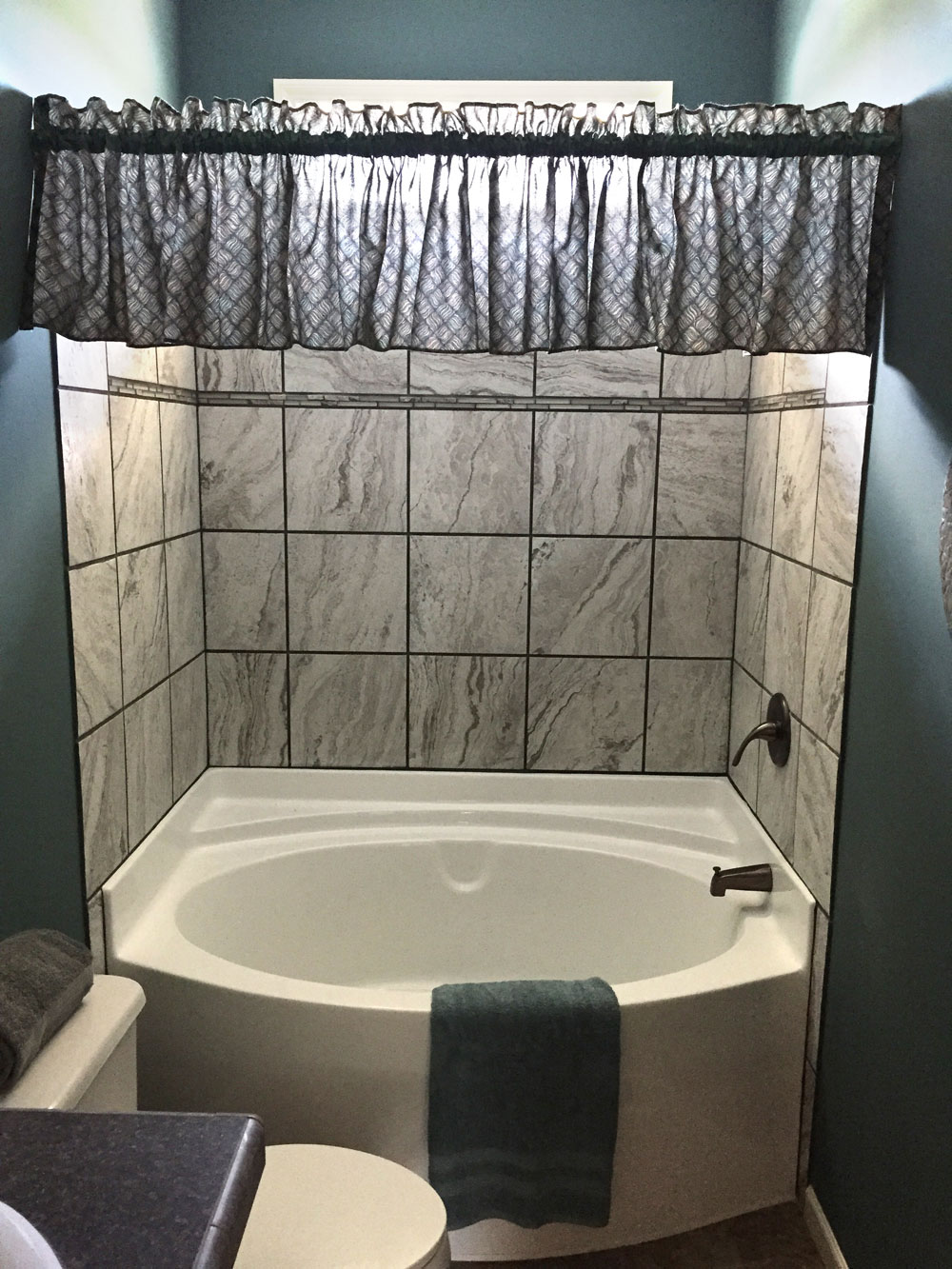 garden tub shower